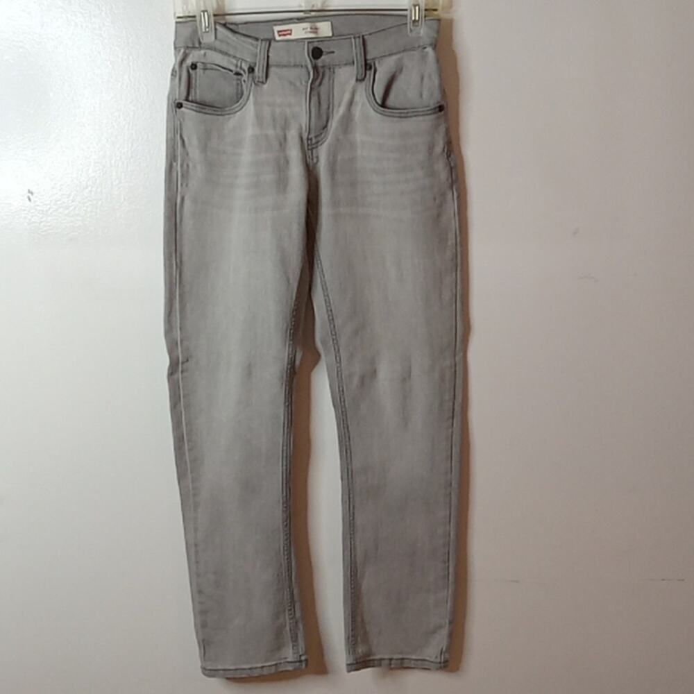 Levi's 511 Women's 14R 27X27 slim gray denim jeans. Casual